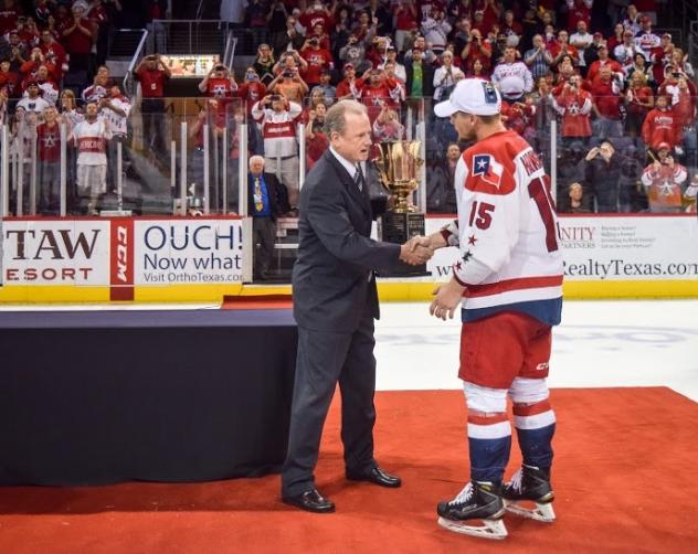 Allen Americans Playoffs MVP Greger Hanson