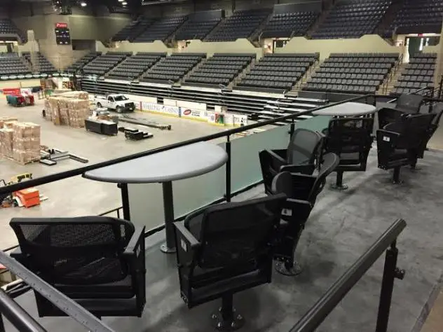 Wheeling Nailers Loge Seating
