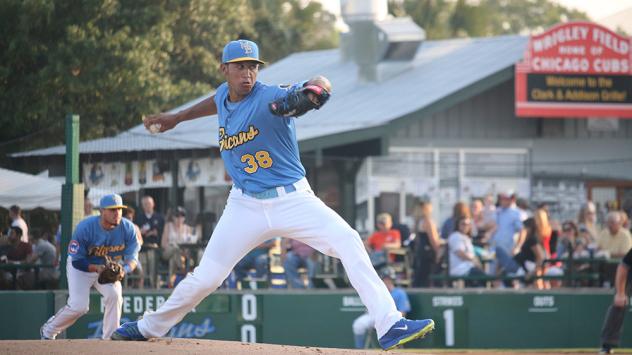 Myrtle Beach Pelicans Pitcher Daury Torrez