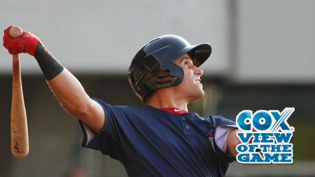 Garin Cecchini of the Pawtucket Red Sox