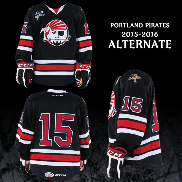 Portland Pirates New Uniforms for 2015-16