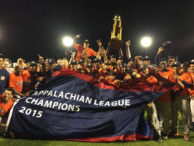 Greeneville Astros Celebrate Appalachian League Title