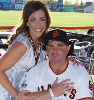 San Jose Giants CMO Juliana Paoli and Bryan Stow
