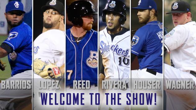 Six Biloxi Shuckers Promoted to Milwaukee