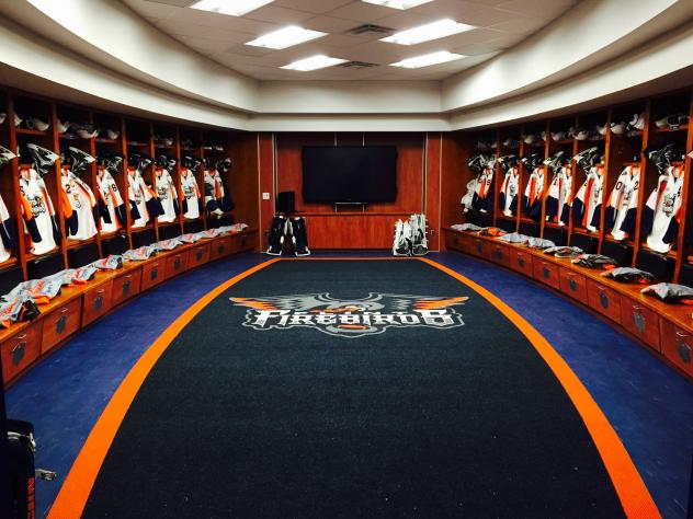 Flint Firebirds Locker Room