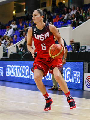 Sue Bird with Team USA