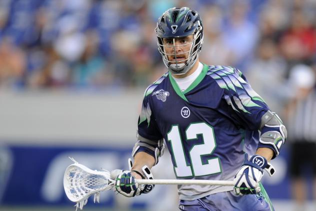 Midfielder Kevin Crowley with the Chesapeake Bayhawks