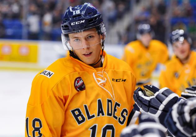 Forward Chasetan Braid with the Saskatoon Blades