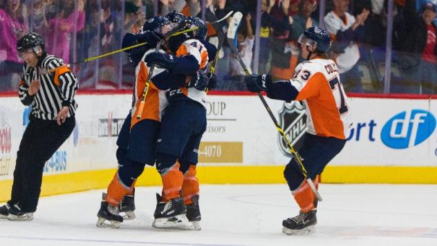 Flint Firebirds Celebrate a Goal