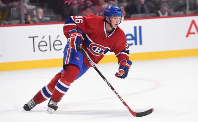 Colorado Eagles Signee Drayson Bowman with the Montreal Canadiens