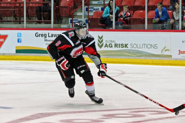 Dallas Valentine Skating with the Moose Jaw Warriors