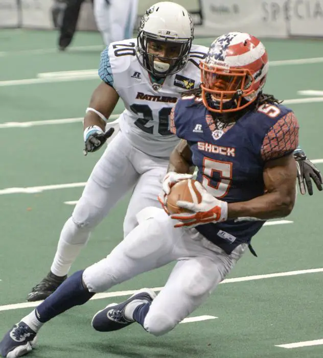 Wide Receiver Anthony Amos with the Spokane Shock