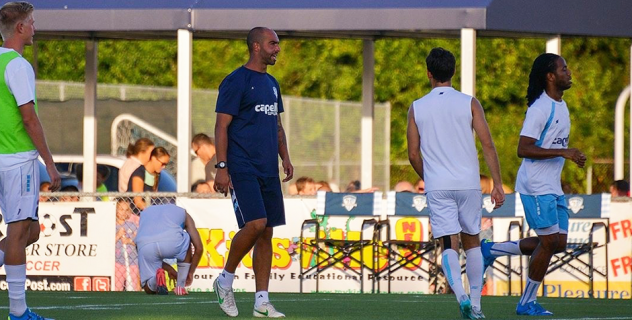 Wilmington Hammerheads Head Coach Mark Briggs at Practice