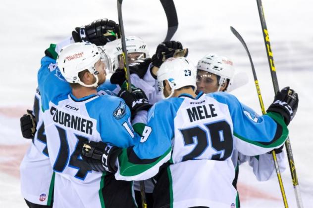 Alaska Aces Celebrate a Goal