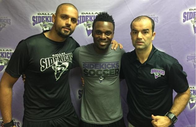 Ricardinho, Patrick Shamu and Renato Pereira of the Dallas Sidekicks