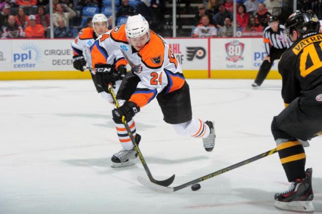 Lehigh Valley Phantoms Right Wing Petr Straka vs. the Providence Bruins
