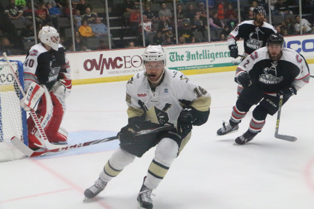 Derek Army of the Wheeling Nailers vs. the Evansville IceMen