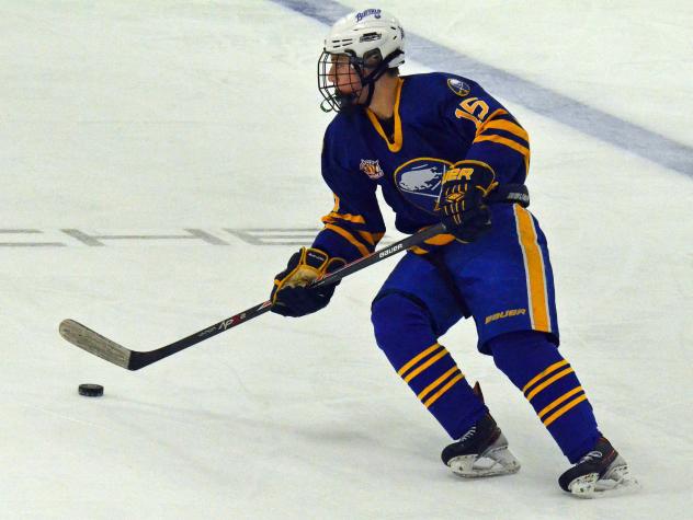 Forward Collin Rutherford with the the Buffalo Jr. Sabres