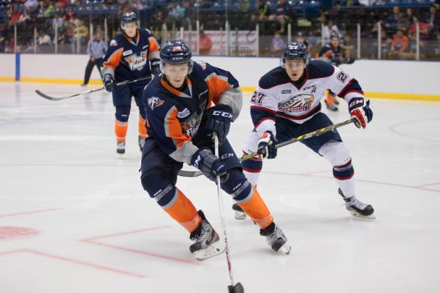 Flint Firebirds Battle the Saginaw Spirit
