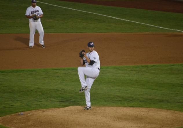 Somerset Patriots Pitcher Connor Little on the Mound