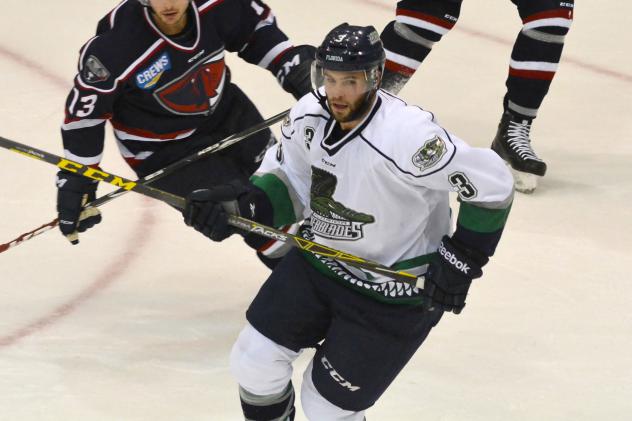 Florida Everblades Defenseman Mark Nemec vs. the South Carolina Stingrays