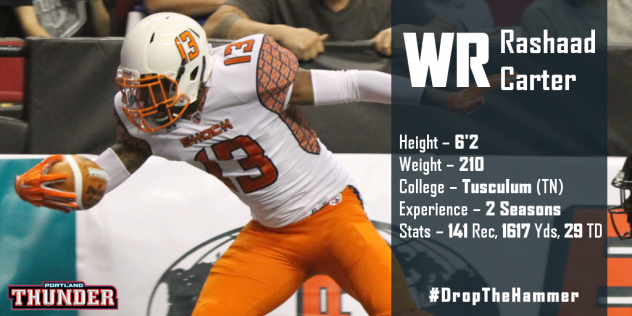 Portland Thunder Signee WR Rashaad Carter