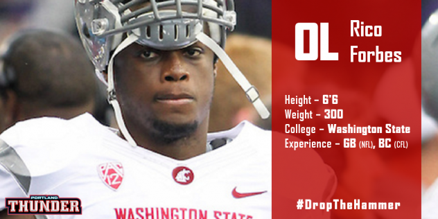 Portland Thunder Signee OL Rico Forbes
