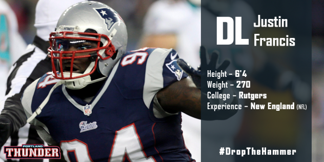 Portland Thunder Signee DL Justin Francis