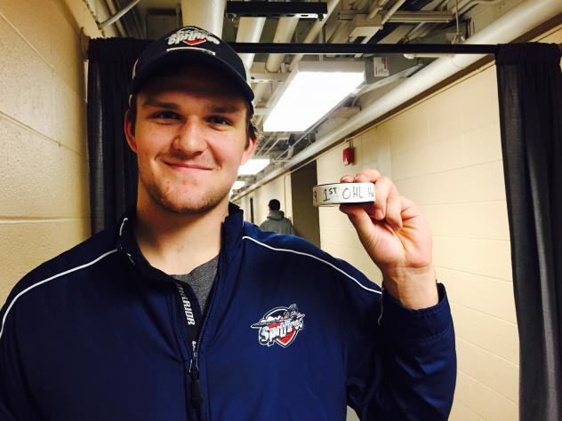 Christian Fischer of the Windsor Spitfires