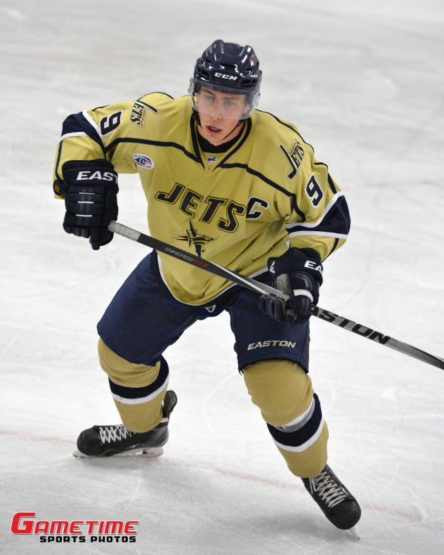 Nils Rygaard of the Janesville Jets in Action