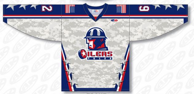 Tulsa Oilers' Military Night Jersey