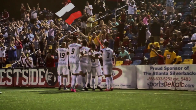 Atlanta Silverbacks Celebrate Junior Burgos Goal August 8th