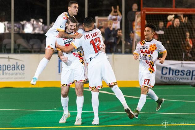 Baltimore Blast Celebrates a Goal