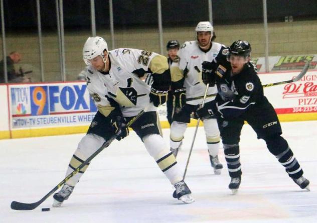 Wheeling Nailers Control the Puck vs. the Evansville IceMen