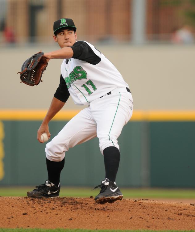 Robert Stephenson with the Dayton Dragons