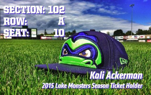 Lake Monsters 2015 Ticket Return Season Ticket Card Design Contest Winner
