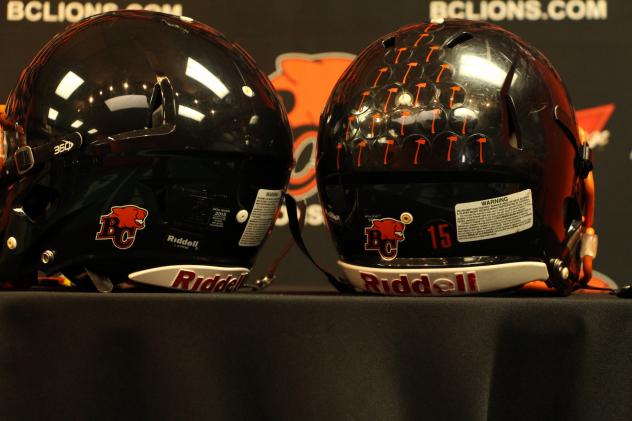 BC Lions Helmet Sticker for Amateur Football Teams