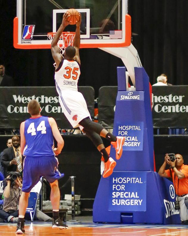 Westchester Knicks Forward DaJuan Summers Skies for a Dunk