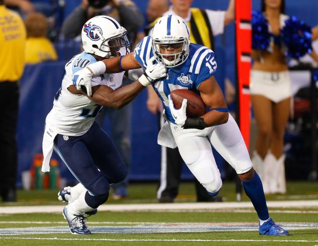 Orlando Predators Signee LaVon Brazill with the Indianapolis Colts vs. the Tennessee Titans