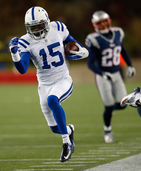 Orlando Predators Signee LaVon Brazill with the Indianapolis Colts vs. the New England Patriots