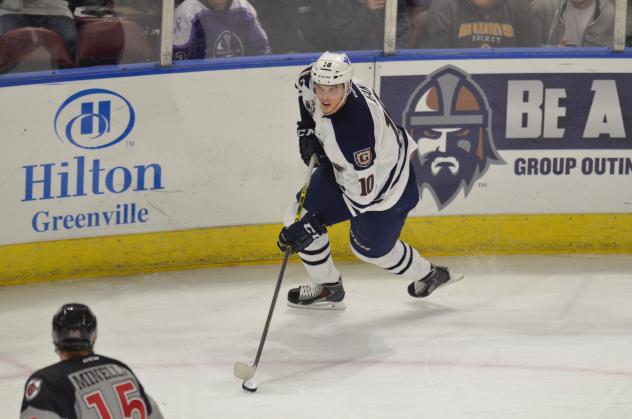 Forward Kyle Jean with the Greenville Road Warriors