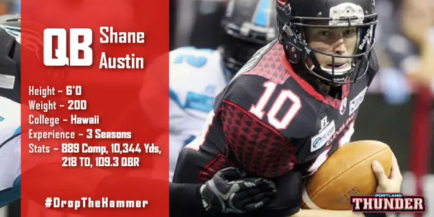 Portland Thunder Signee QB Shane Austin