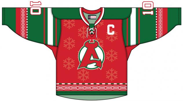 Albany Devils Holiday Jersey Front