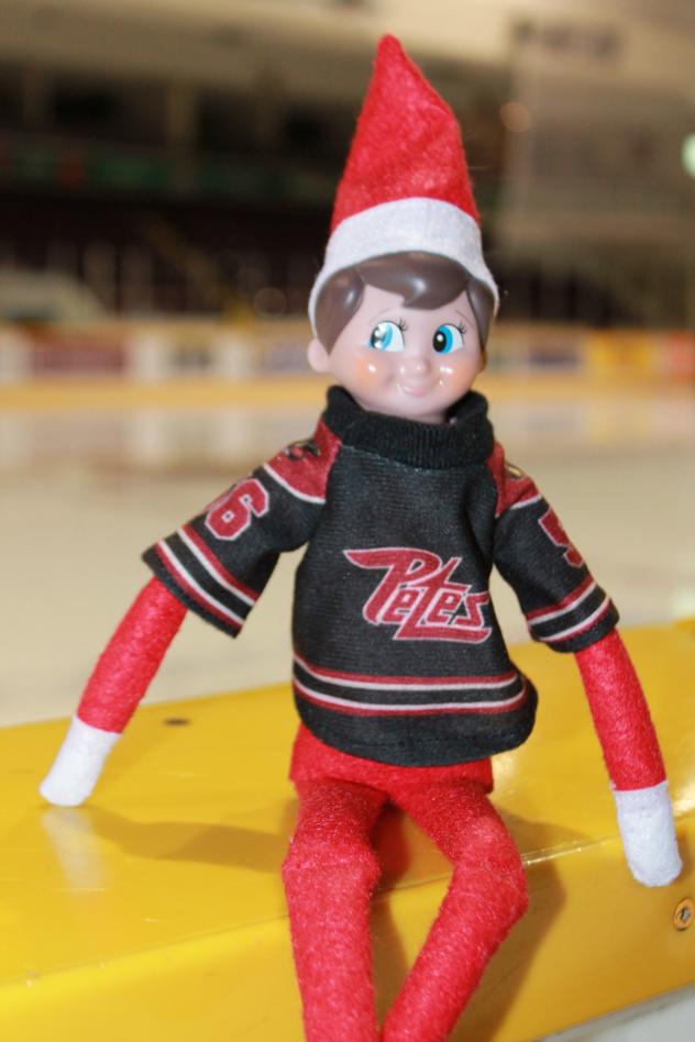 Peterborough Petes Elfie on a Shelfie Selfie Contest