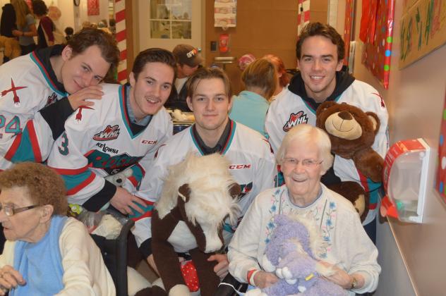 Kelowna Rockets Deliver Teddy Bears at Kelowna General Hospital
