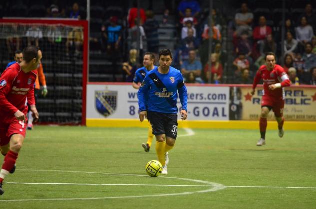 Kraig Chiles of the San Diego Sockers vs. the Ontario Fury