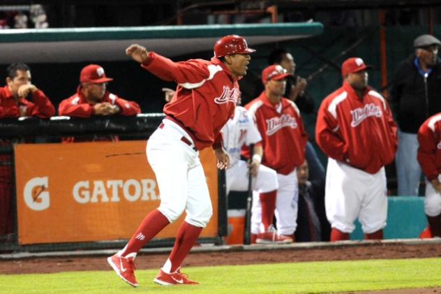 Miguel Ojeda Managing the Diablos Rojos in the Mexican League