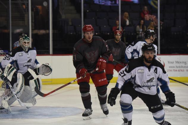 Allen Americans in Front of Idaho Steelheads Net