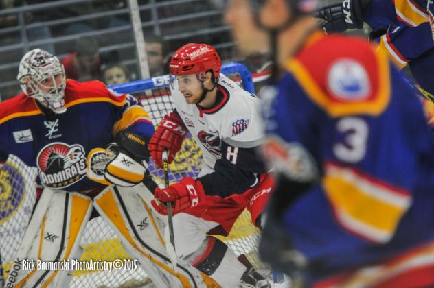 Matt Harlow with the Elmira Jackals