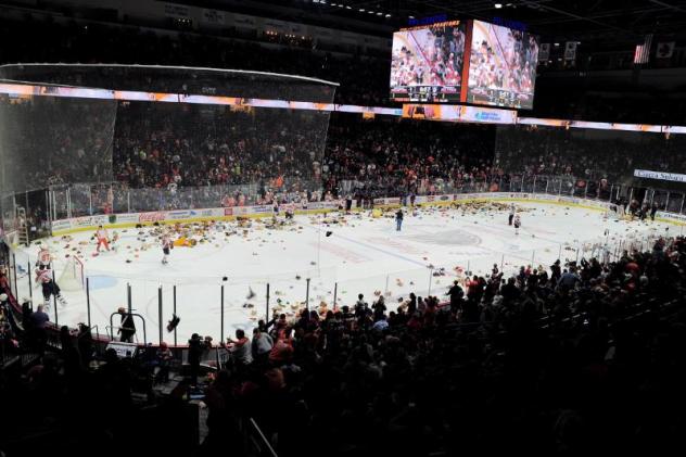 Lehigh Valley Phantoms Teddy Bear Toss Aftermath